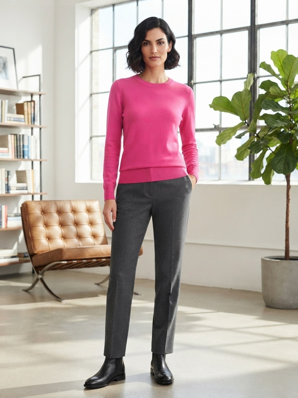 ANTONIO MELANI Pink Crewneck Sweater